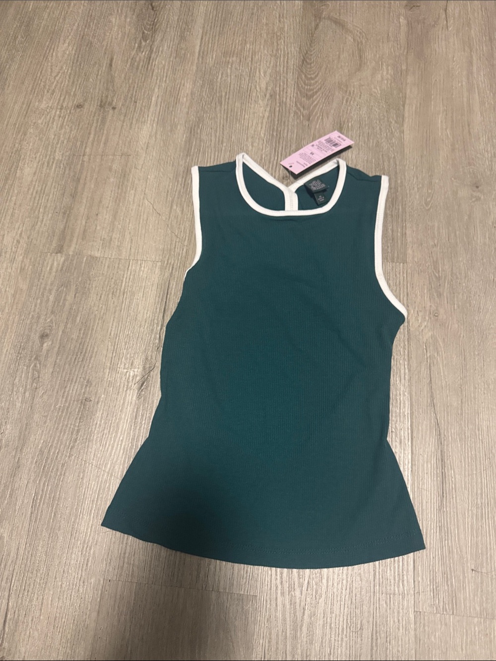 wild fable Teal Tank with White Trim